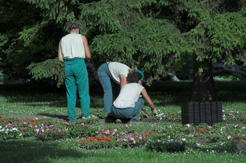 Professional landscaper working in Turnham Green